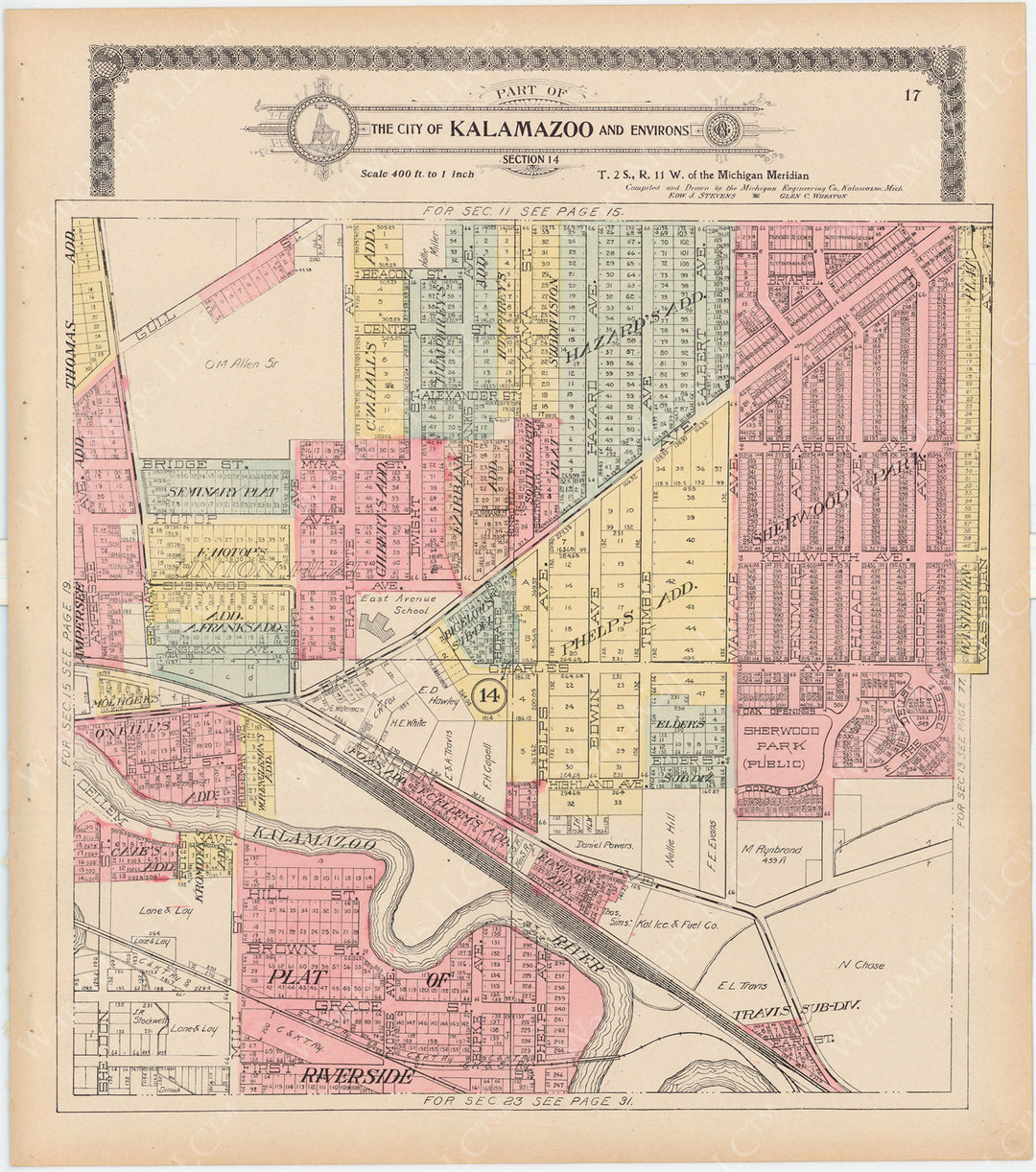 Kalamazoo, Michigan 1910: Section 14