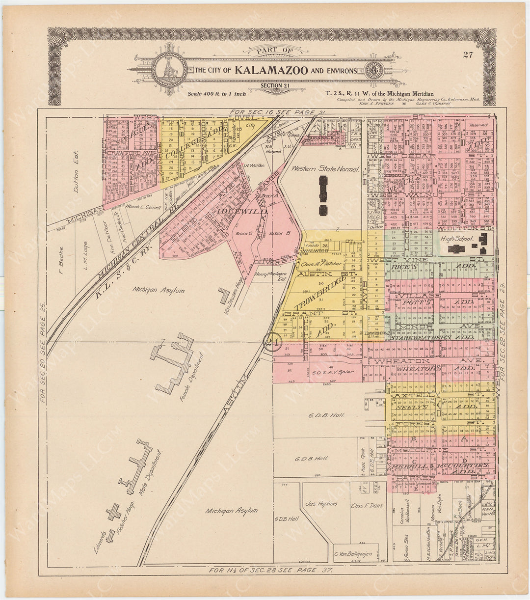 Kalamazoo, Michigan 1910: Section 21
