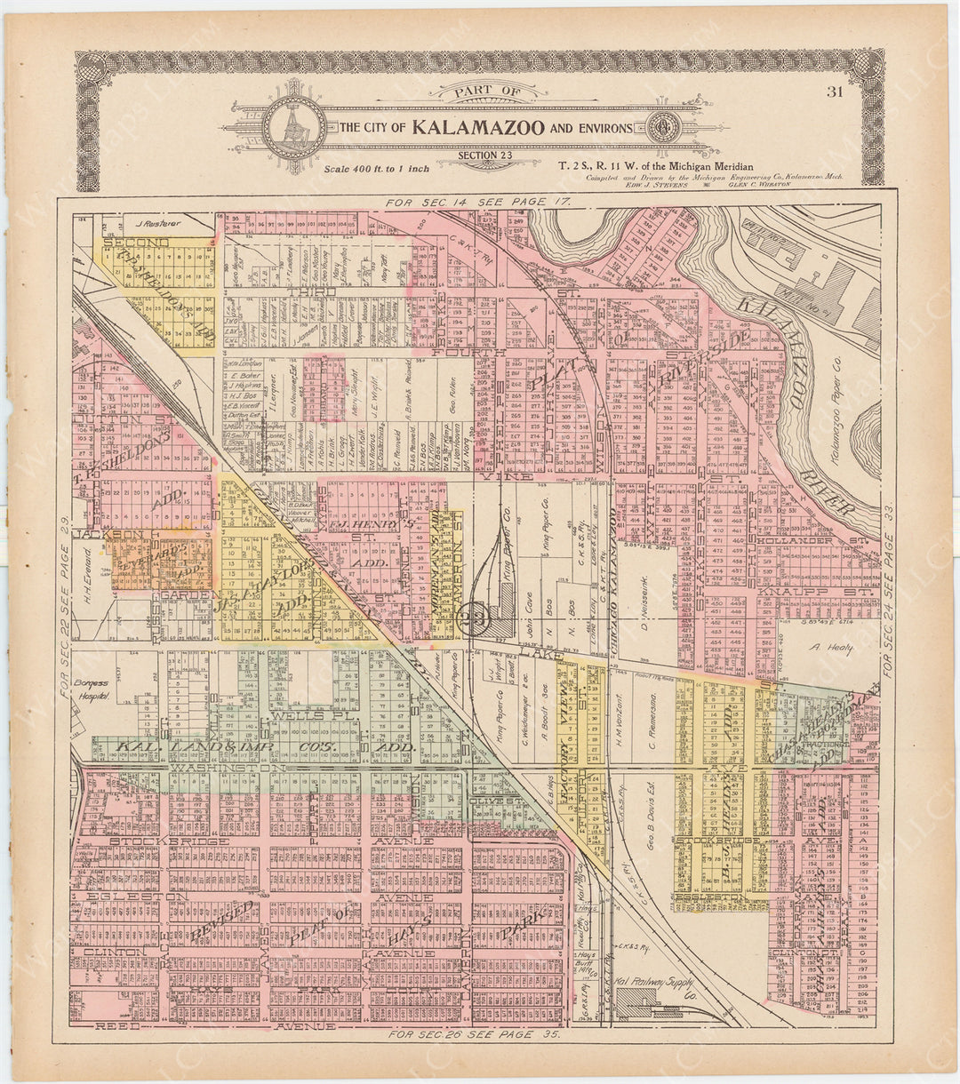 Kalamazoo, Michigan 1910: Section 23