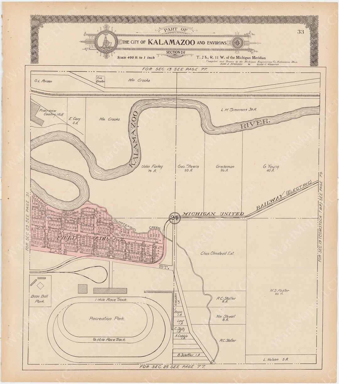 Kalamazoo, Michigan 1910: Section 24