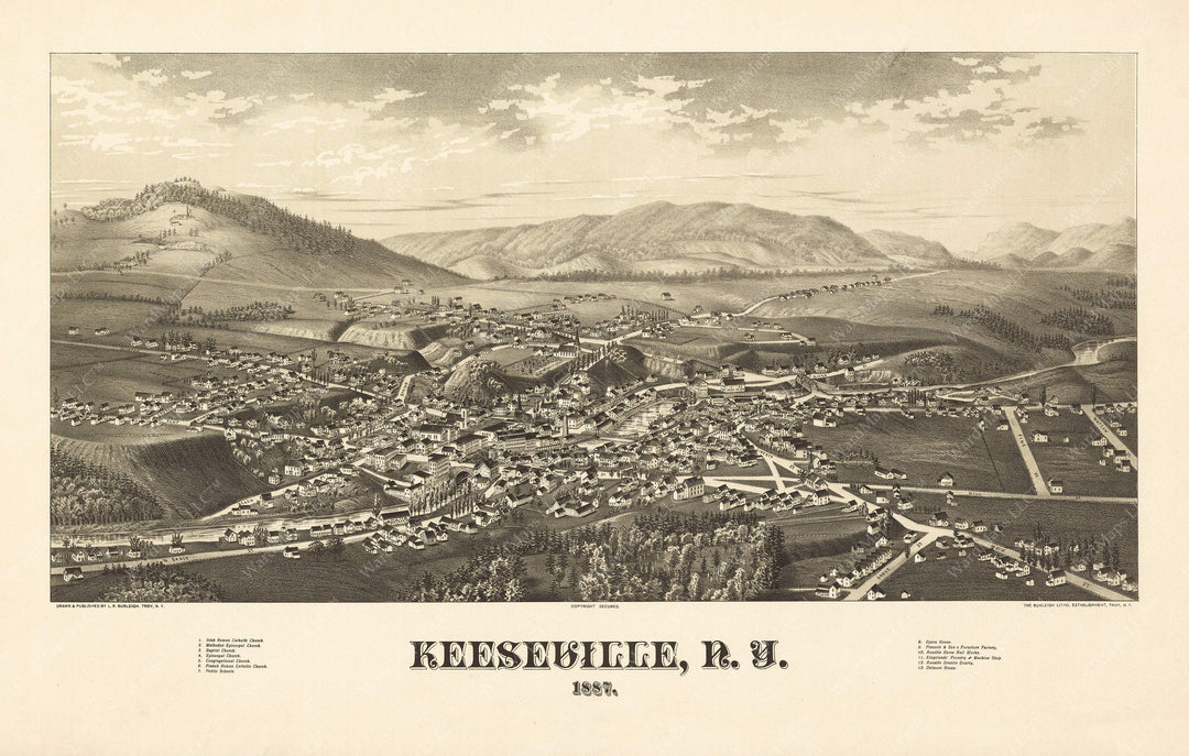 Keeseville, New York 1887