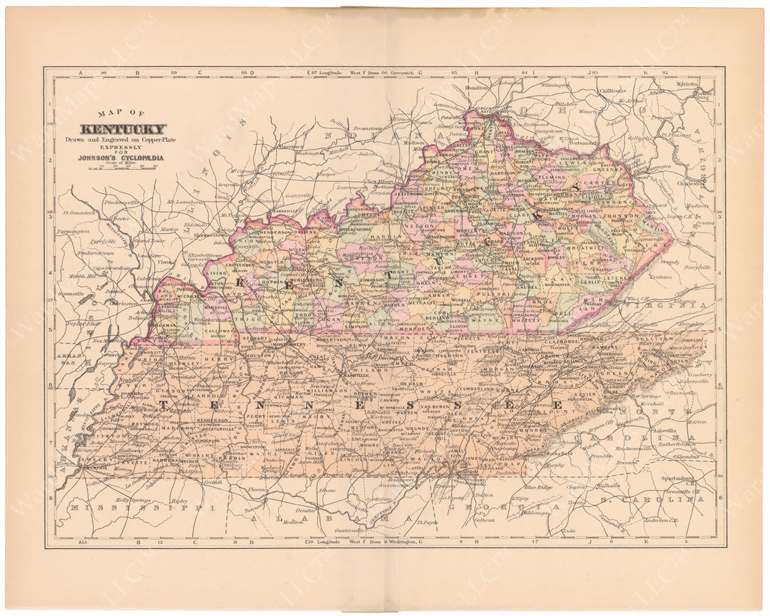 Kentucky and Tennessee 1899