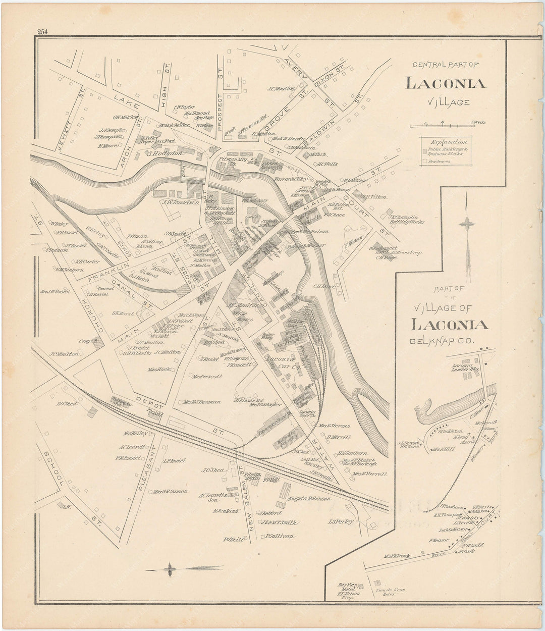 Laconia Center, New Hampshire 1892