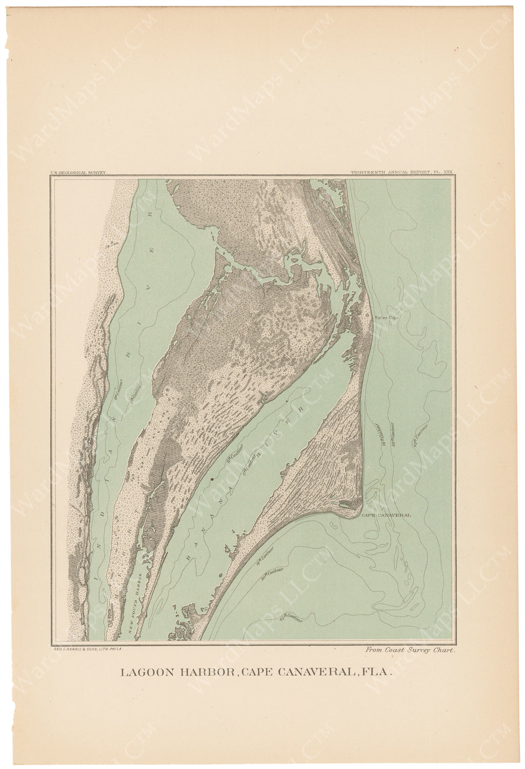USGS Florida: Cape Canaveral 1893