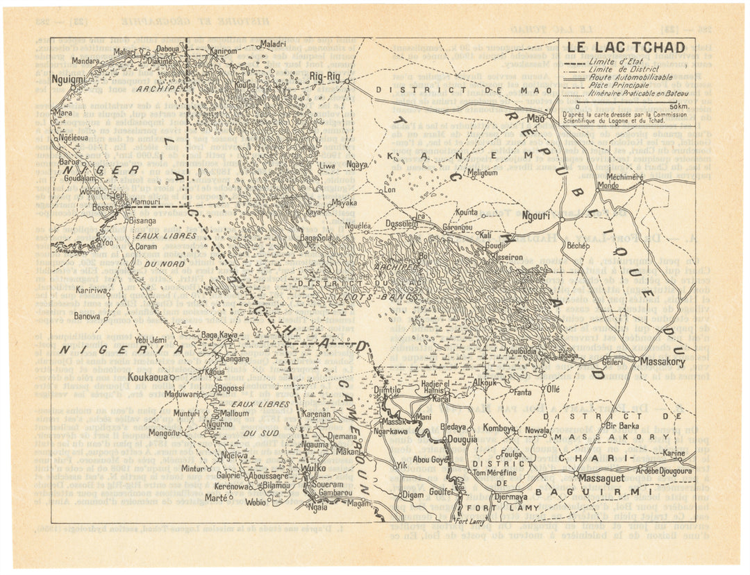 Lake Chad, Africa 1962