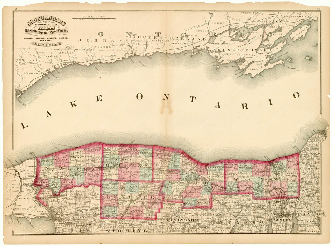 New York 1870: Lake Ontario Counties