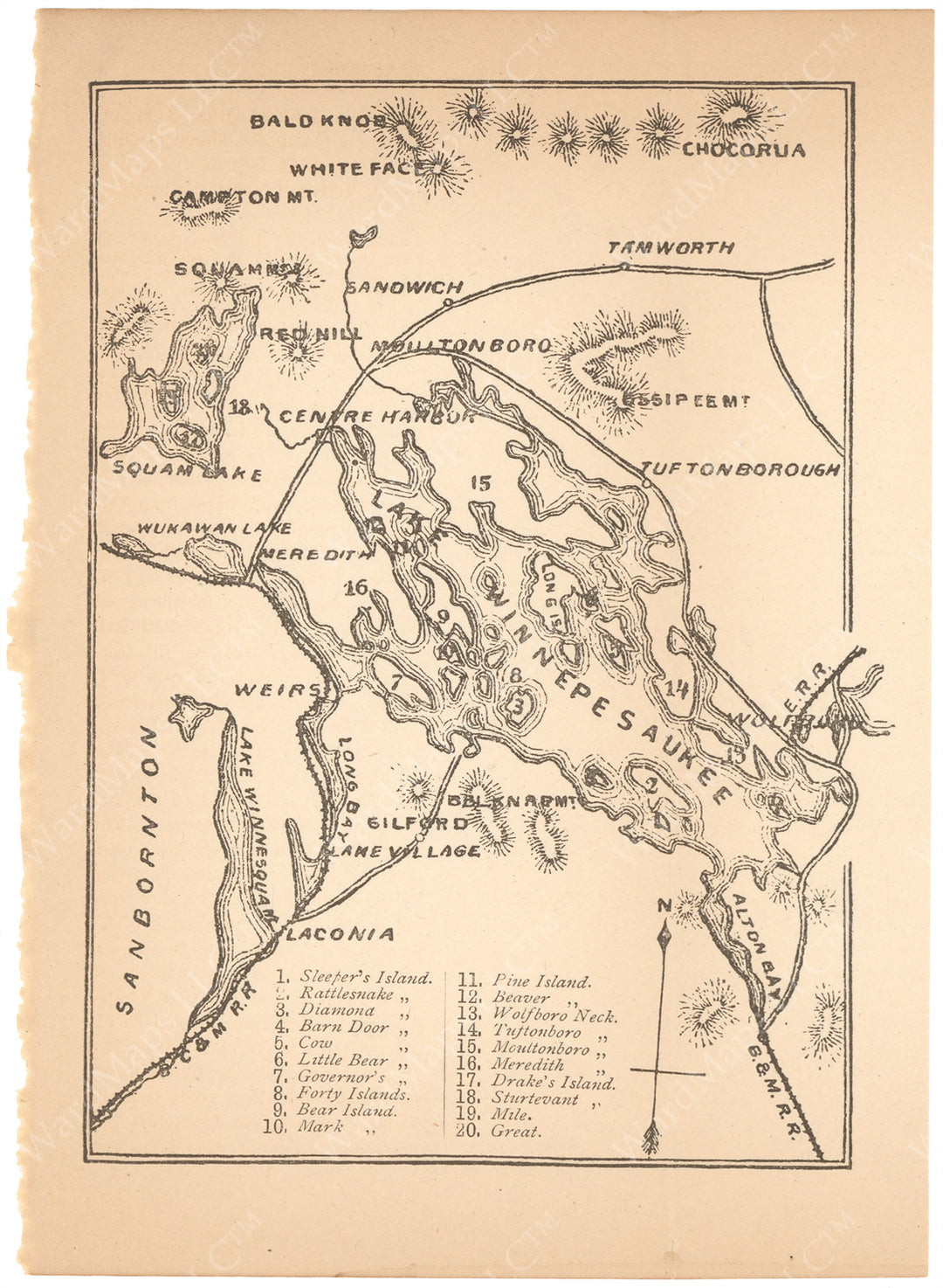 Lake Winnipesaukee, New Hampshire 1890