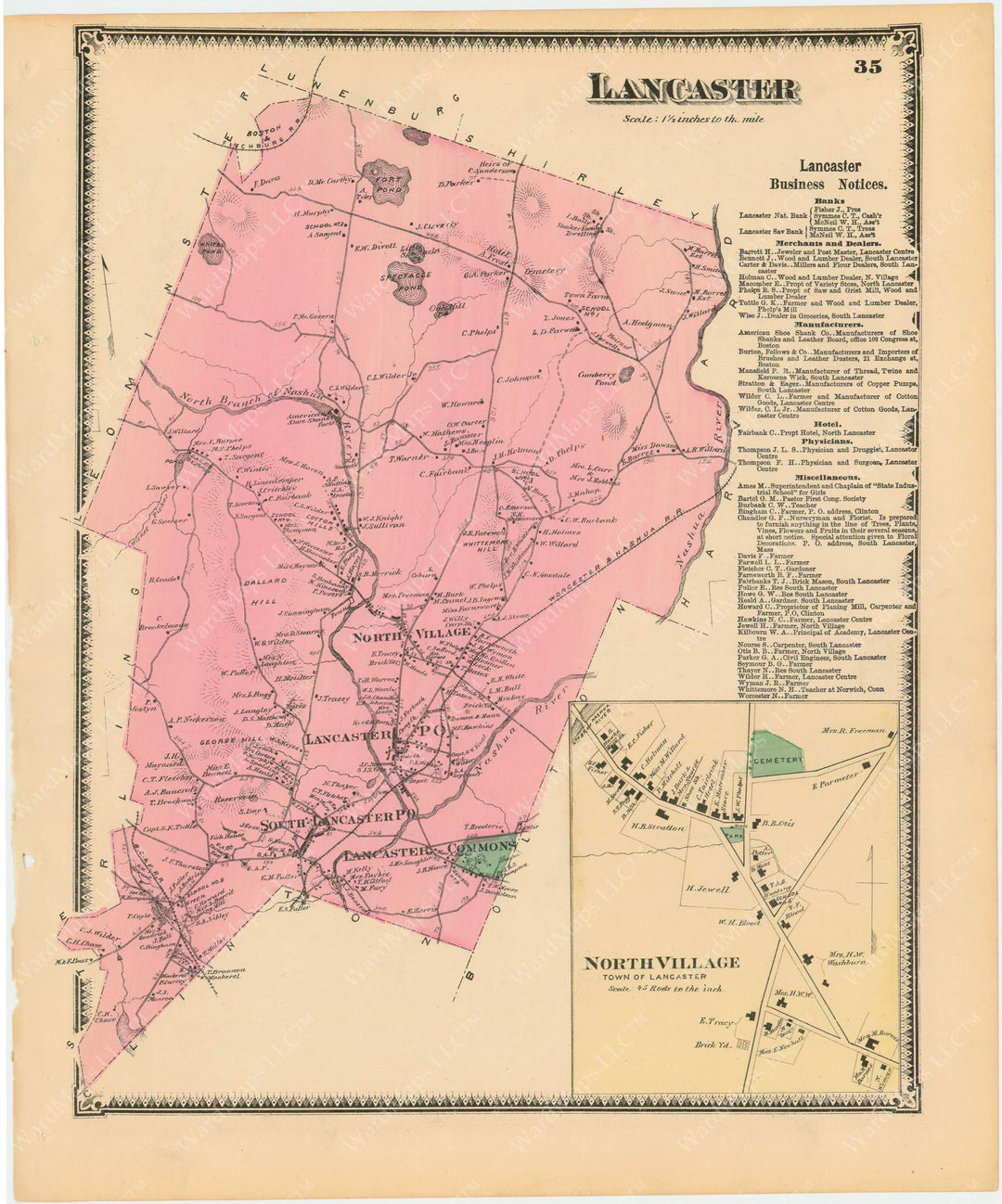 Lancaster, Massachusetts 1870