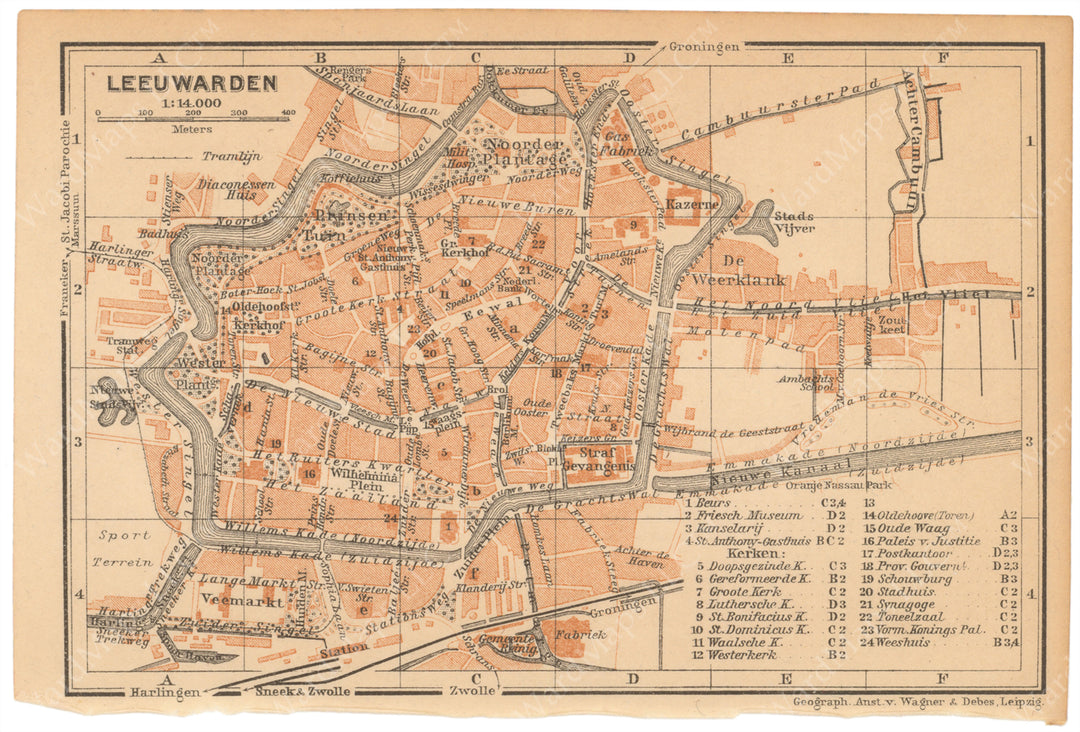 Leeuwarden Netherlands 1914 WardMaps LLC leeuwarden-netherlands-1914-wardmaps-llc