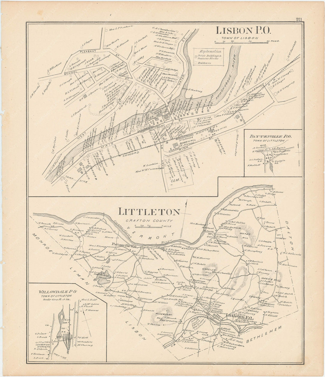 Littleton and Lisbon, New Hampshire 1892