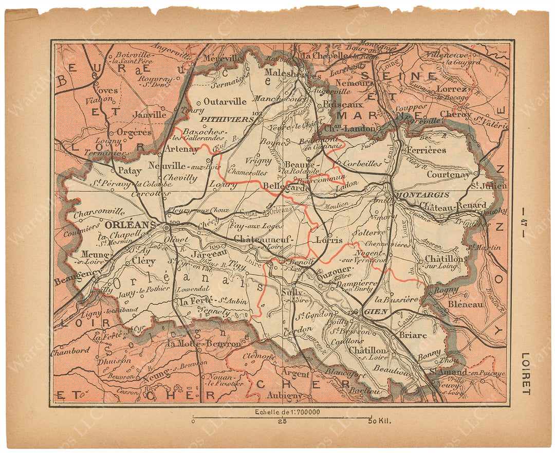 France Departments 1888: Loiret