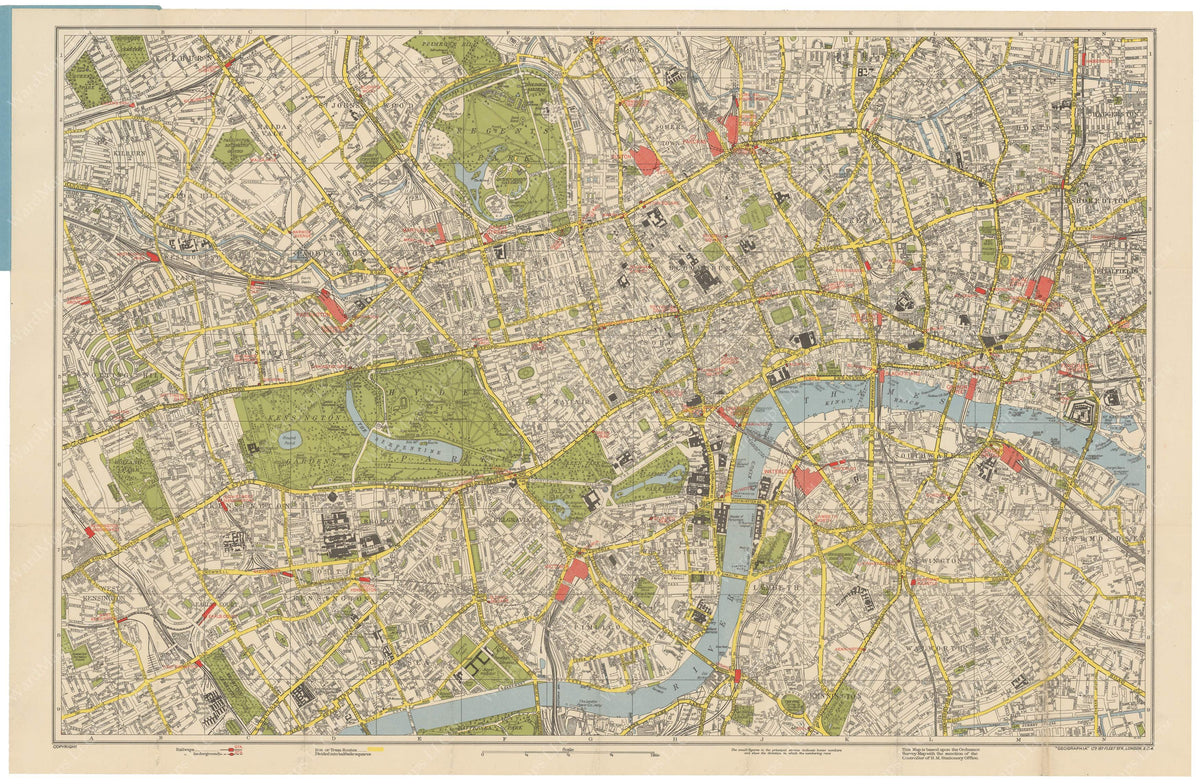 London, England 1920 – WardMaps LLC