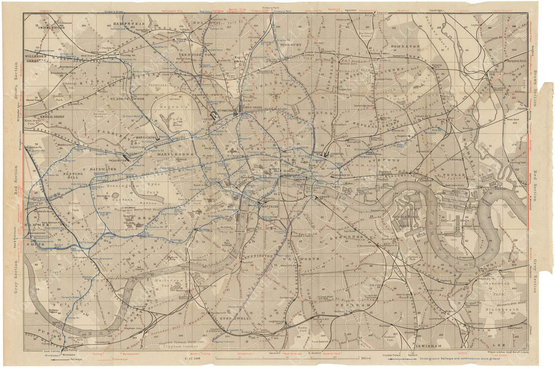 London, England 1910: Railways