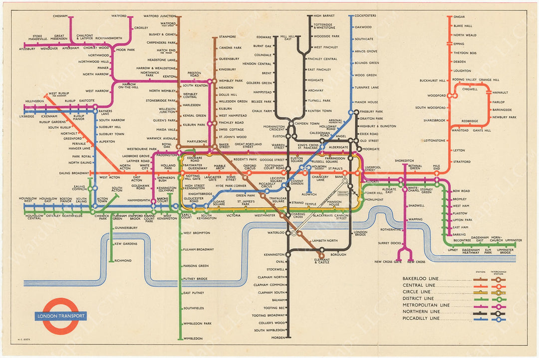 London (England) Underground 1956