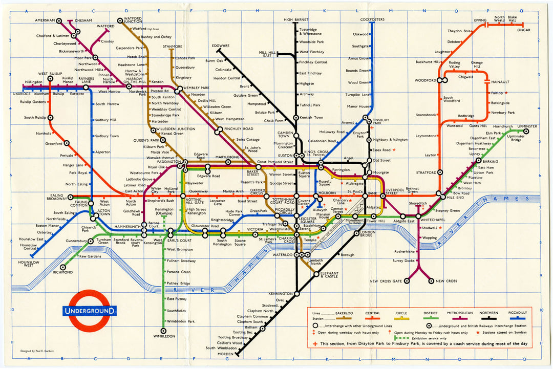 London (England) Underground 1966
