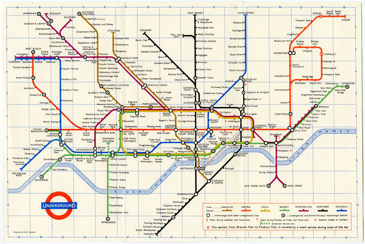 London (England) Underground 1966