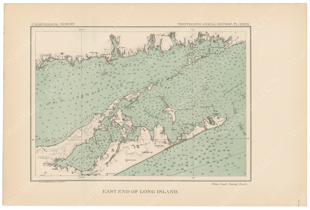 USGS New York: East End of Long Island 1893