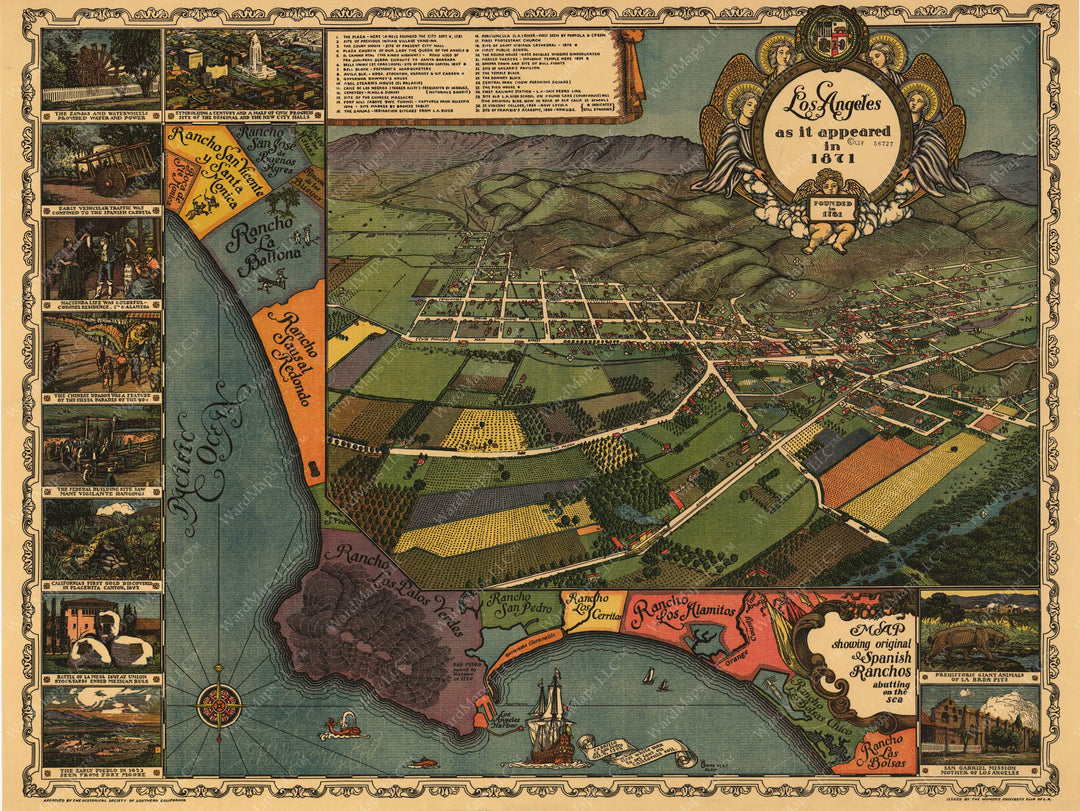 Los Angeles, California as it Appeared in 1871