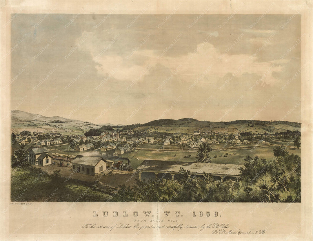 Ludlow, Vermont 1859