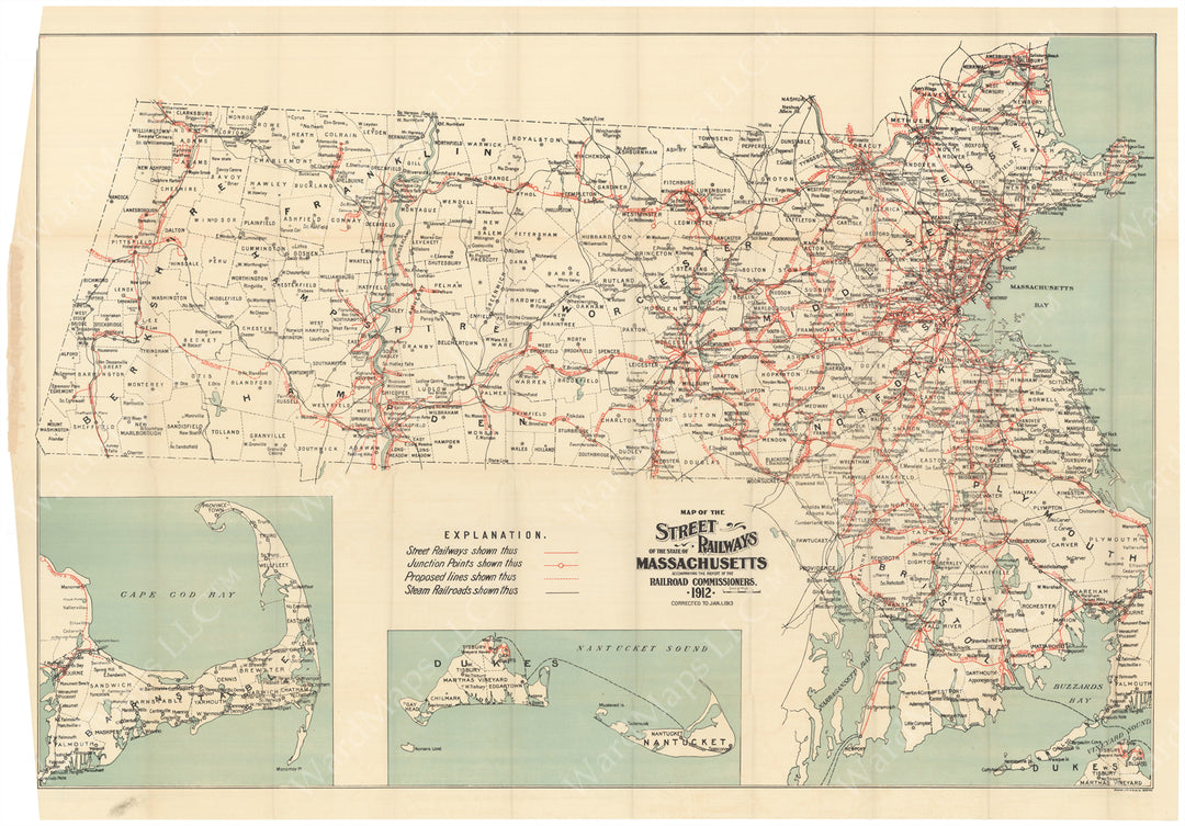 Massachusetts Street Railways 1912