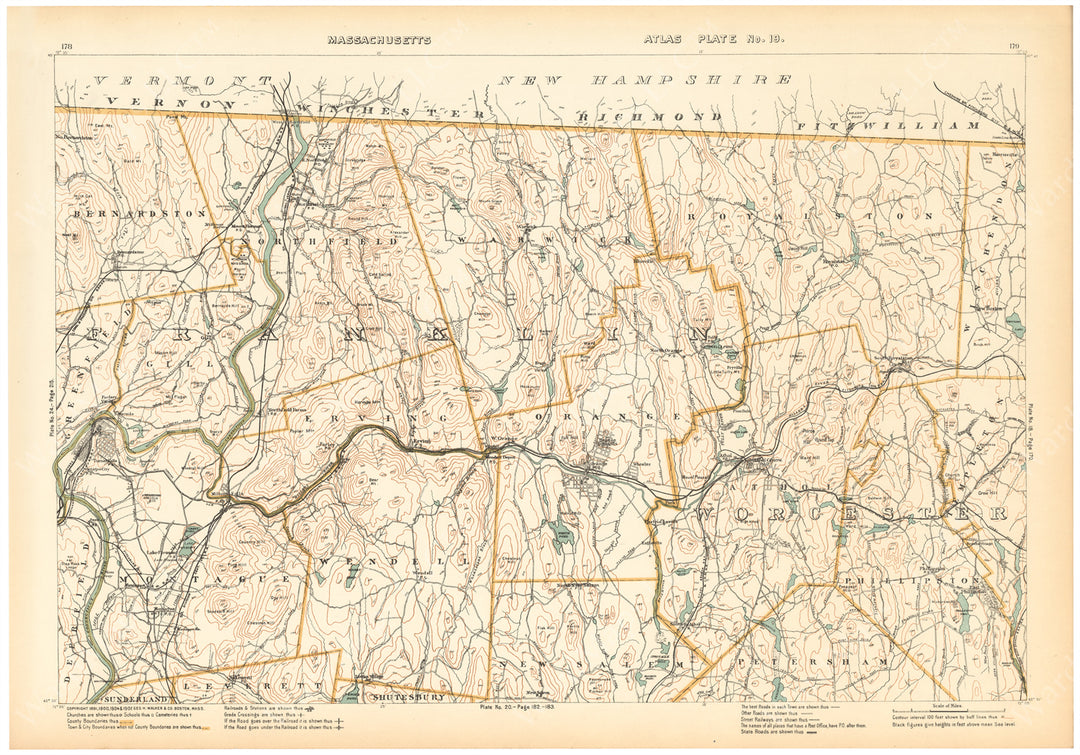 Massachusetts 1908 Plate 019: Franklin County