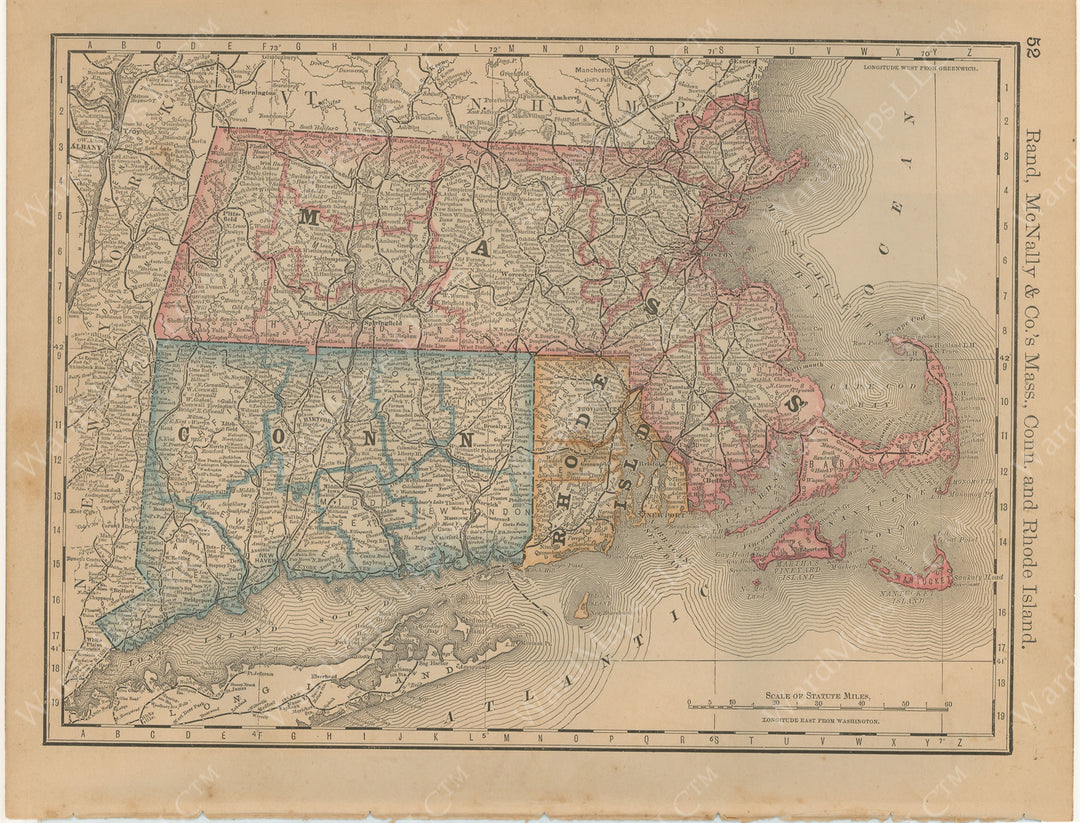 Connecticut, Massachusetts, and Rhode Island 1877