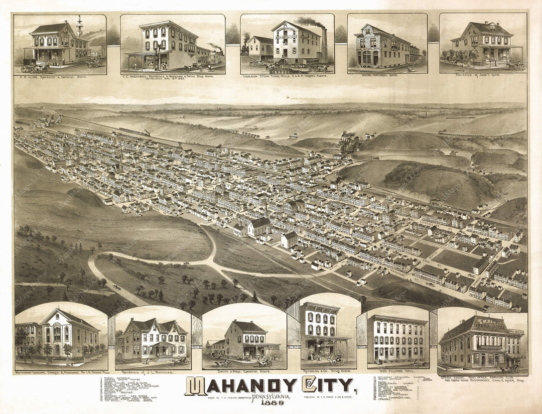 Mahanoy City, Pennsylvania 1889