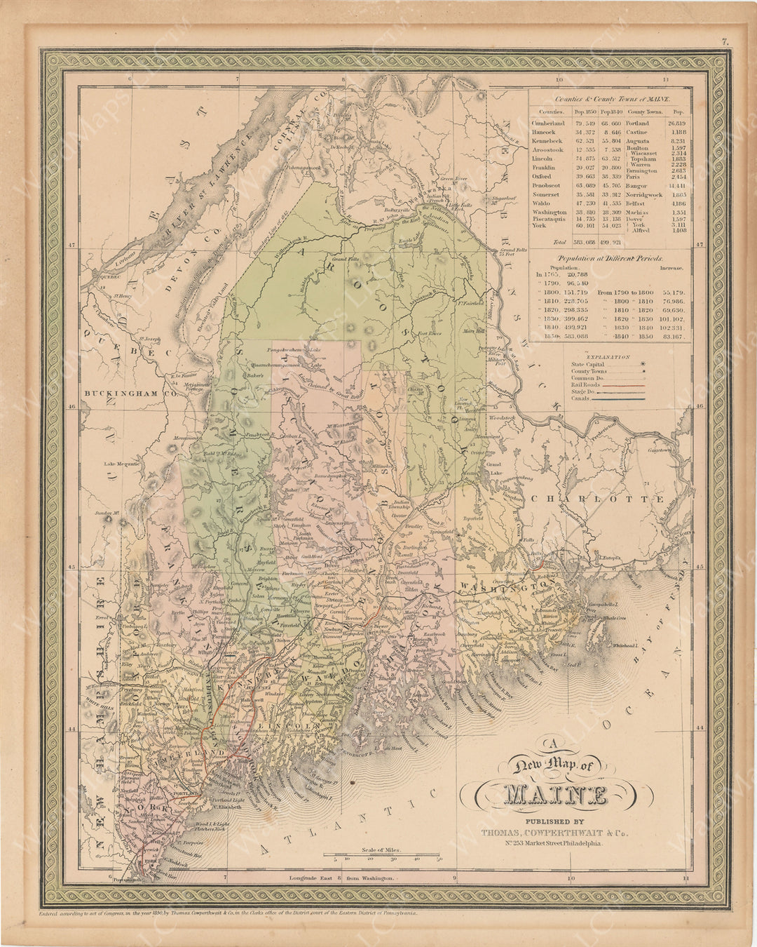 Maine 1850