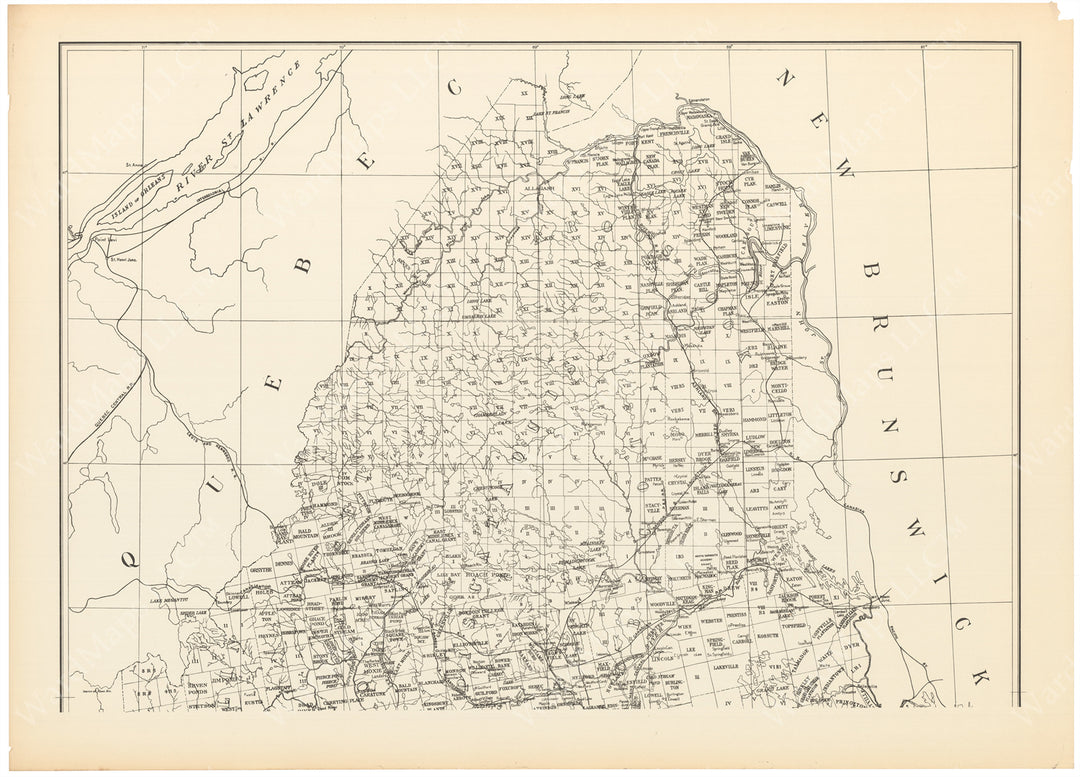 Maine 1908: Northern Part