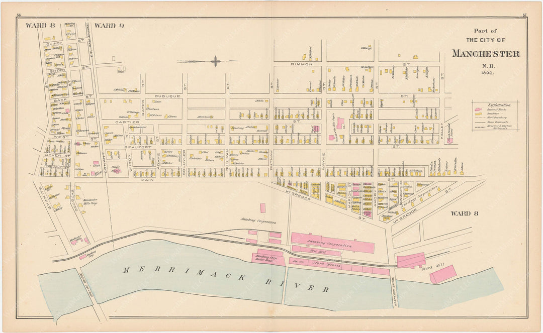 Manchester, New Hampshire 1892