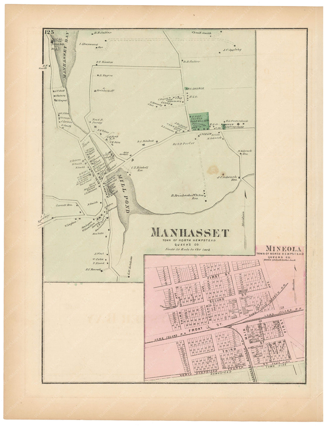 North Hempstead: Manhassett and Mineola, New York 1873