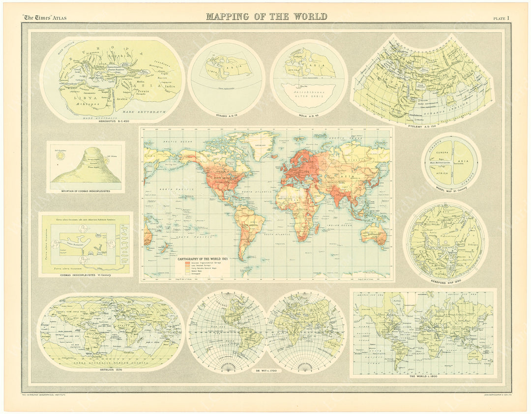 Mapping of the World 1922