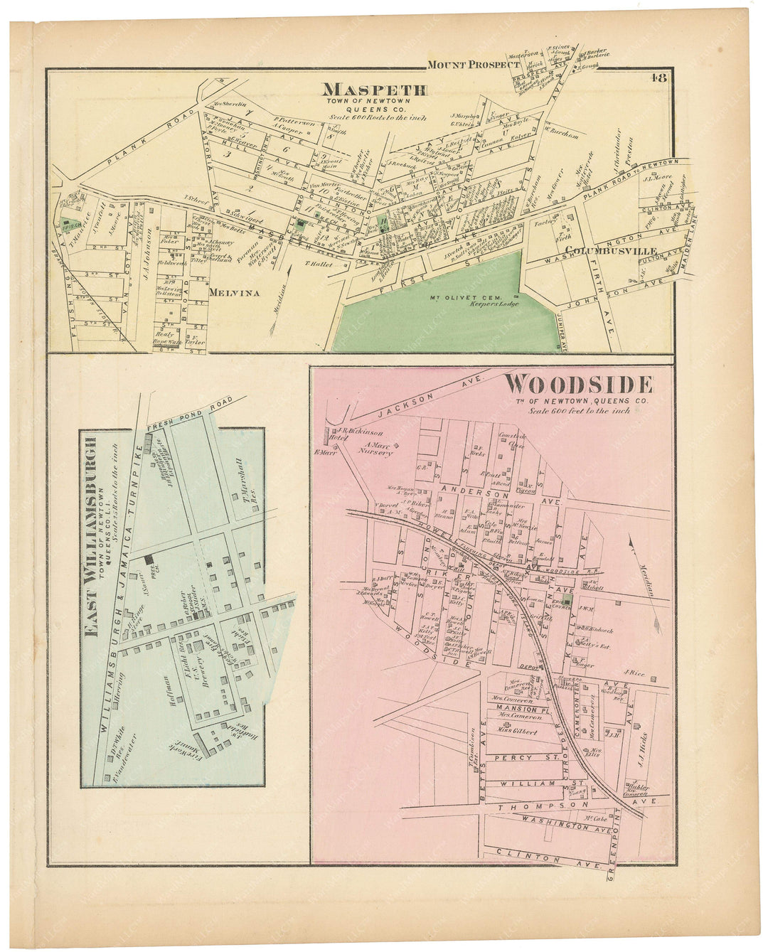 Newtown: East Williamsburgh, Maspeth, and Woodside, New York 1873