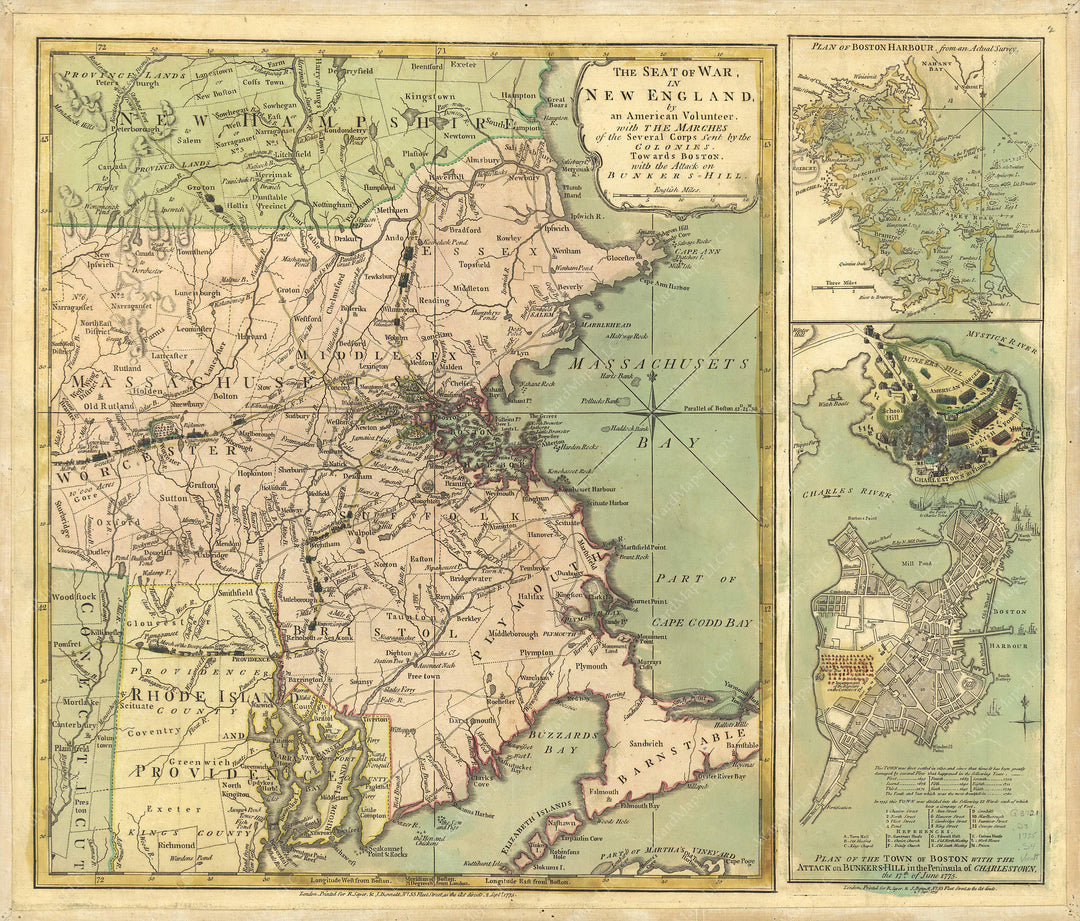 Greater Boston, Massachusetts 1775