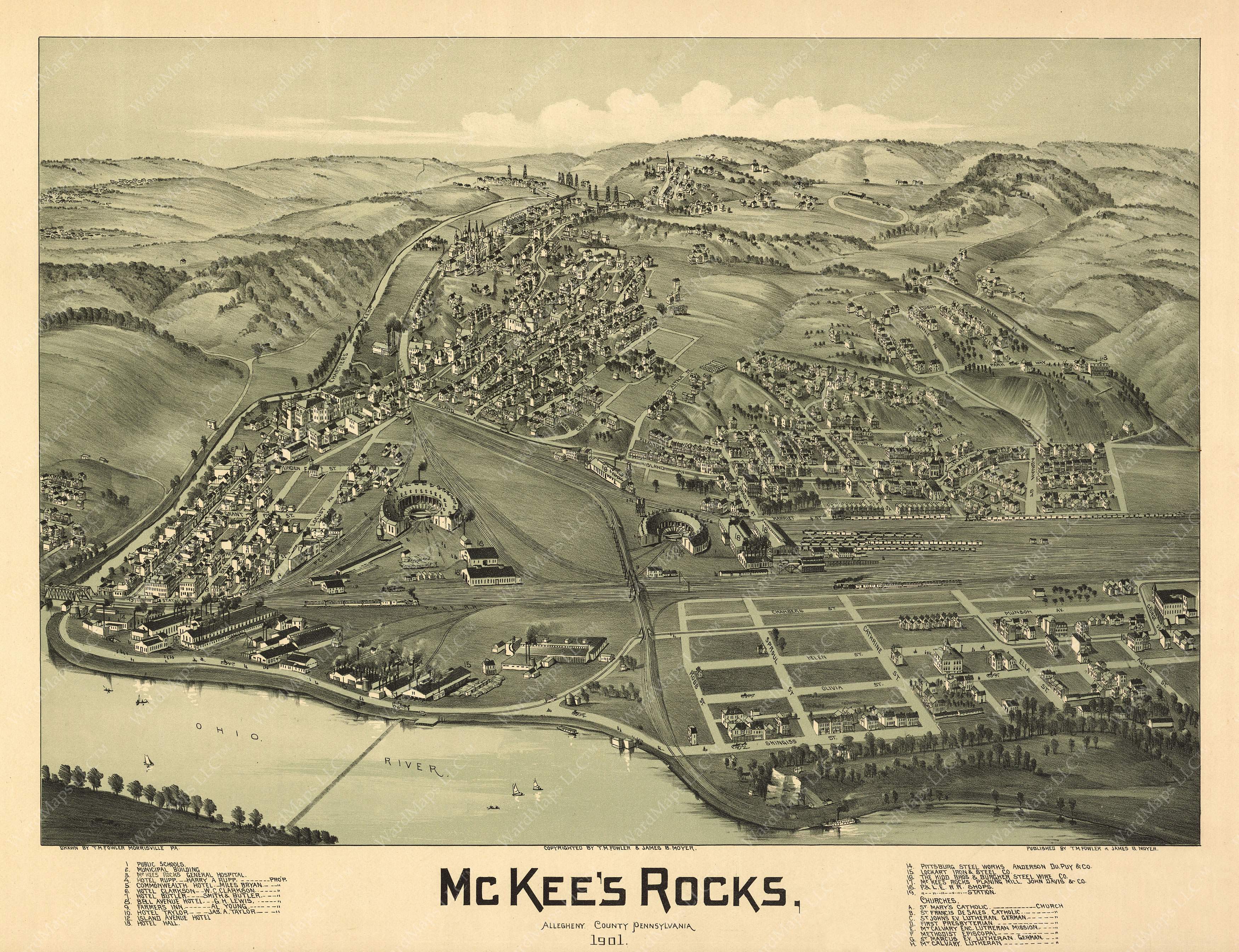 McKees Rocks, Pennsylvania 1901 – WardMaps LLC