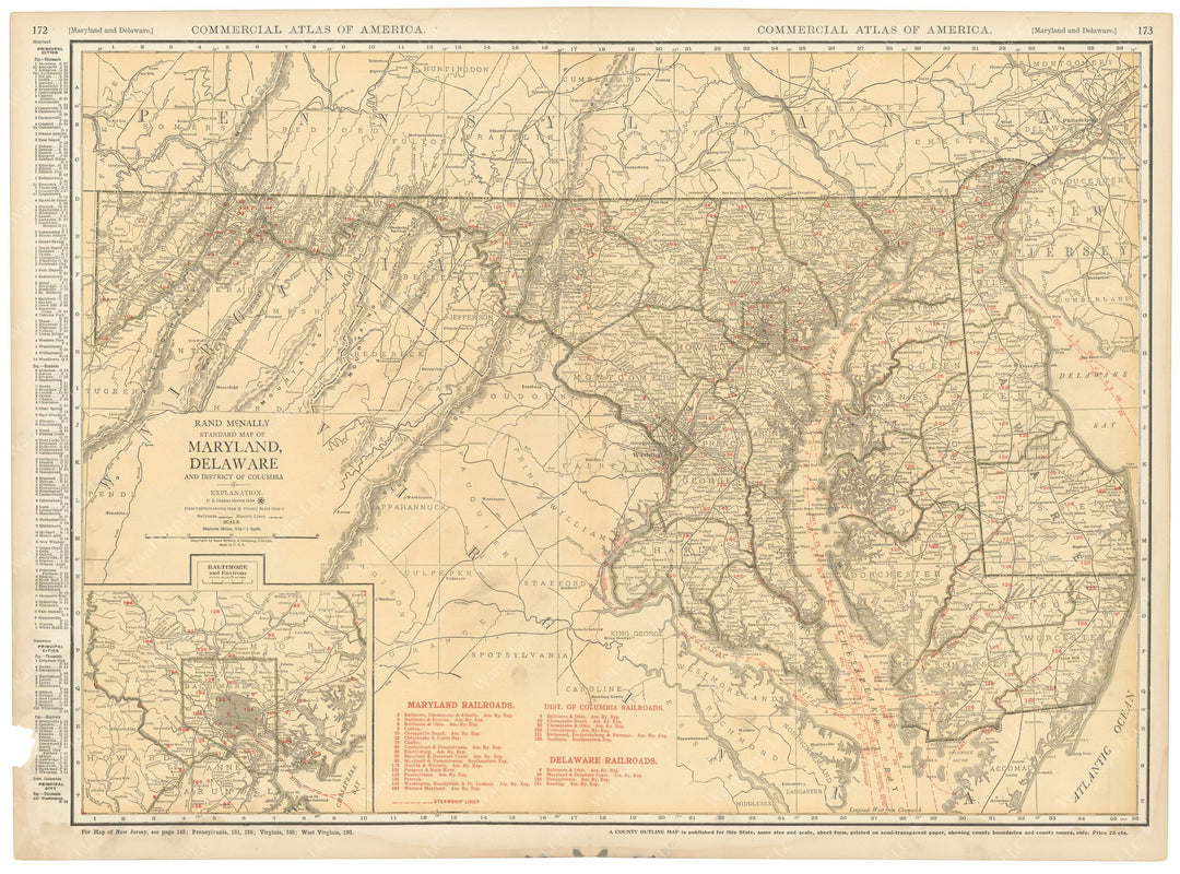 Delaware and Maryland 1925