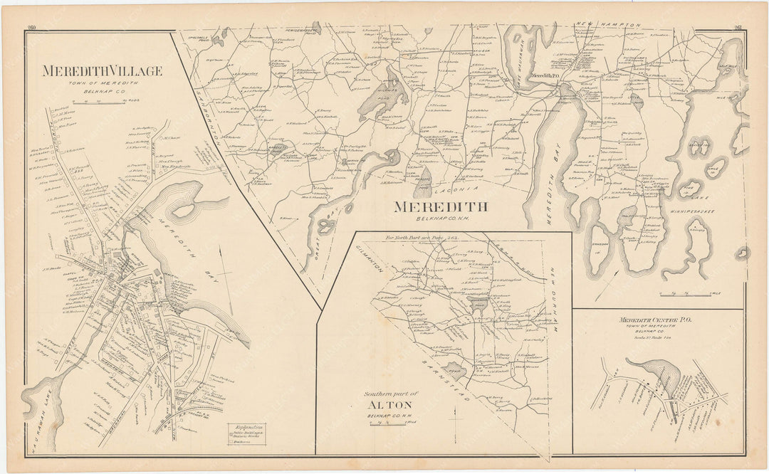 Alton and Meredith, New Hampshire 1892