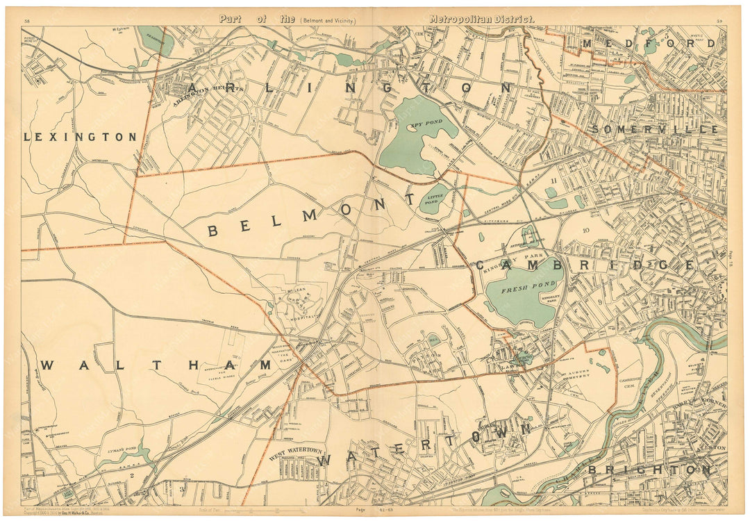 Massachusetts 1904: Southern Middlesex County