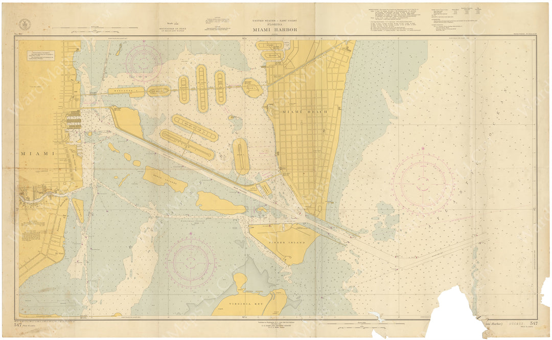 USC&GS Florida: Miami Harbor 1951
