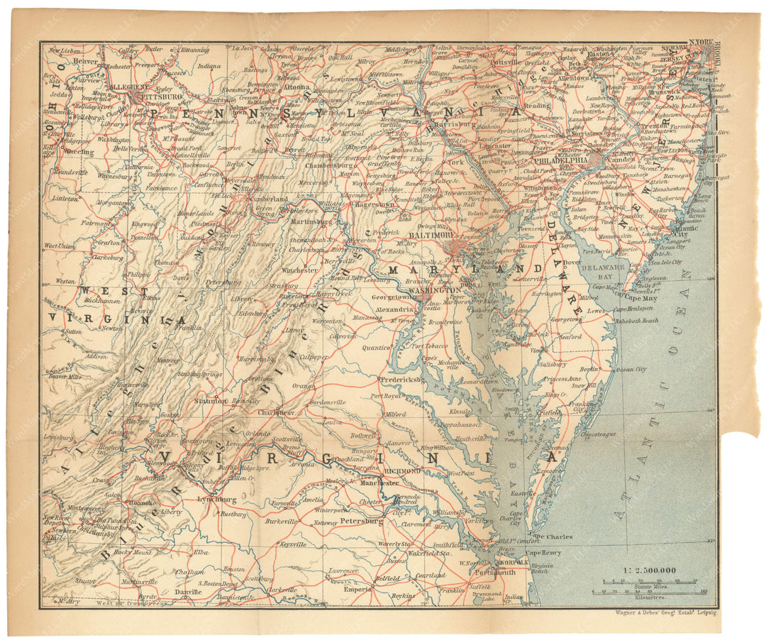 Mid-Atlantic States 1893