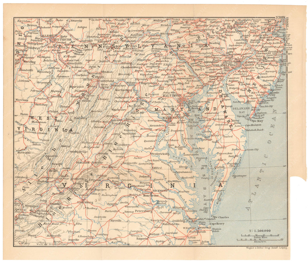 Mid-Atlantic States 1899