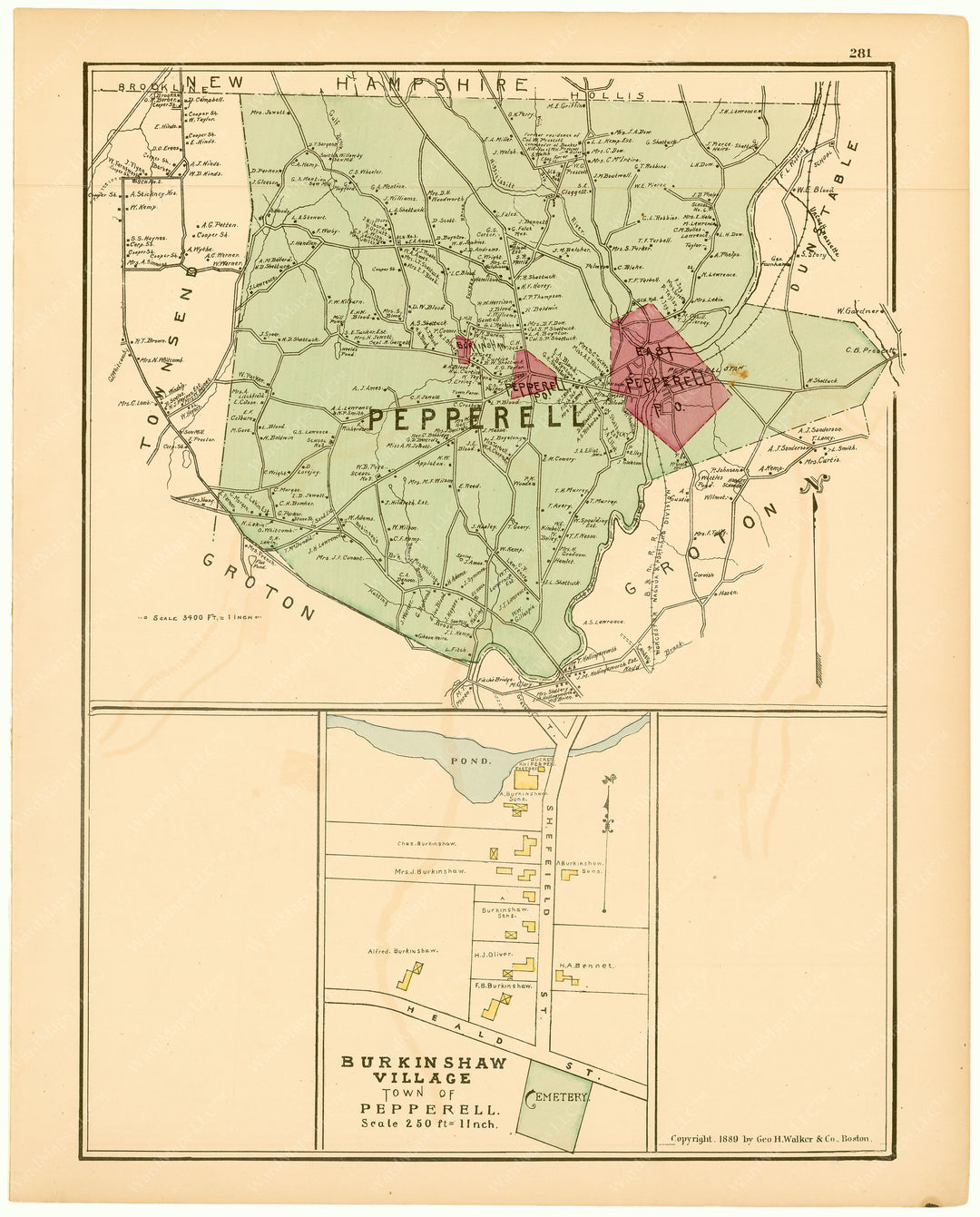 Pepperell, Massachusetts 1889