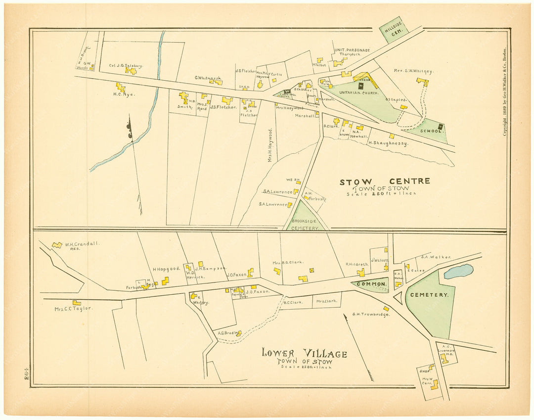 Stow, Massachusetts 1889