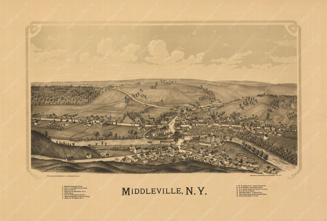 Middleville, New York circa 1890