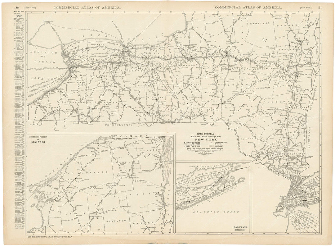 New York 1925: Mileage Map