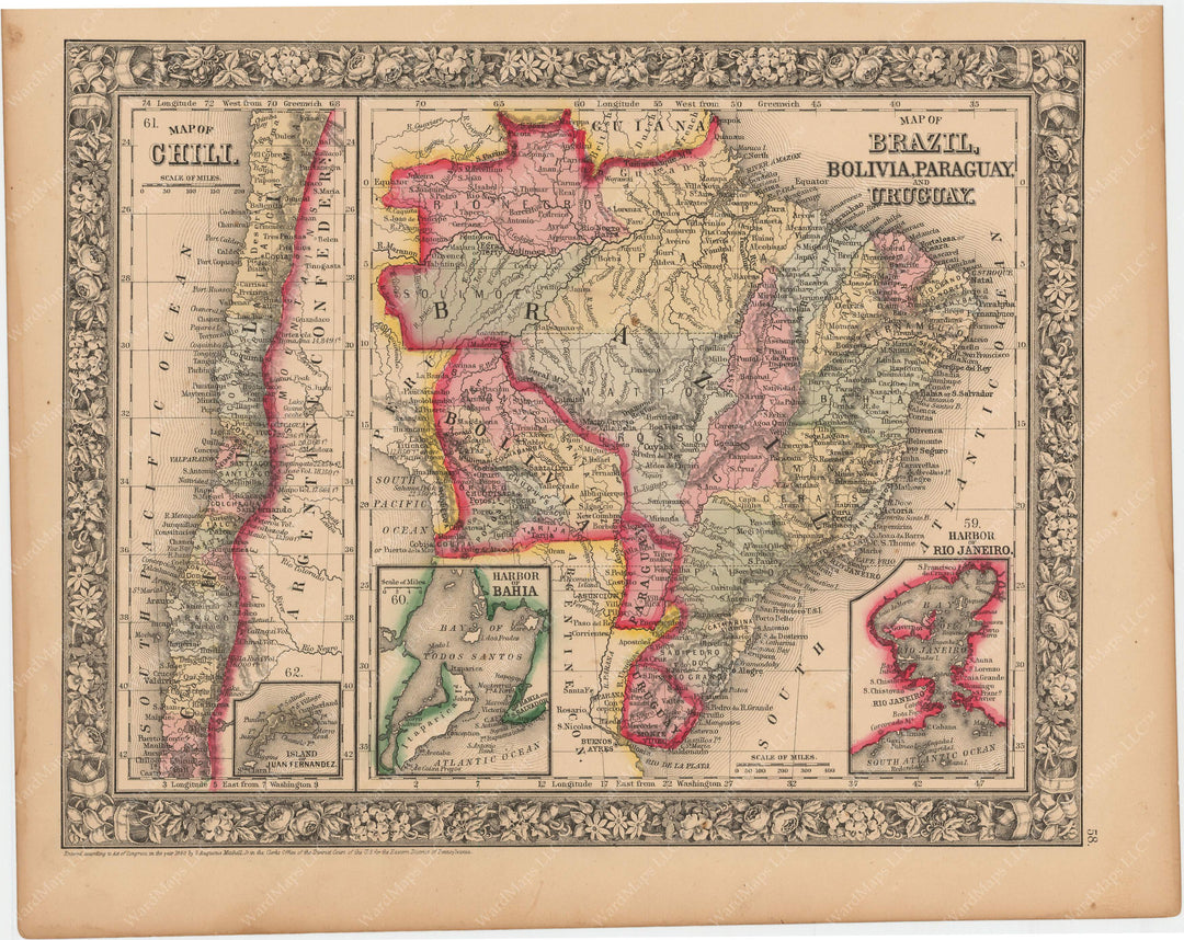 South America 1860: Central Part