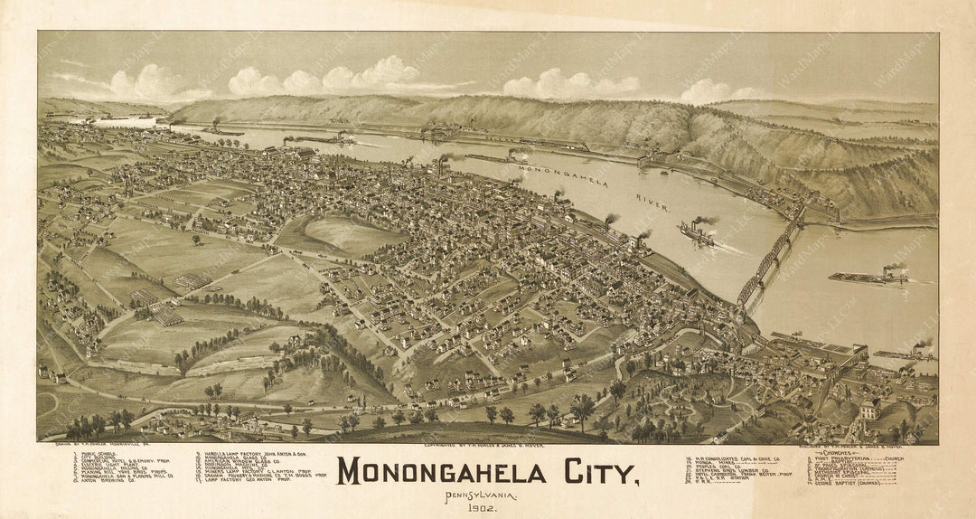 Monongahela, Pennsylvania 1902