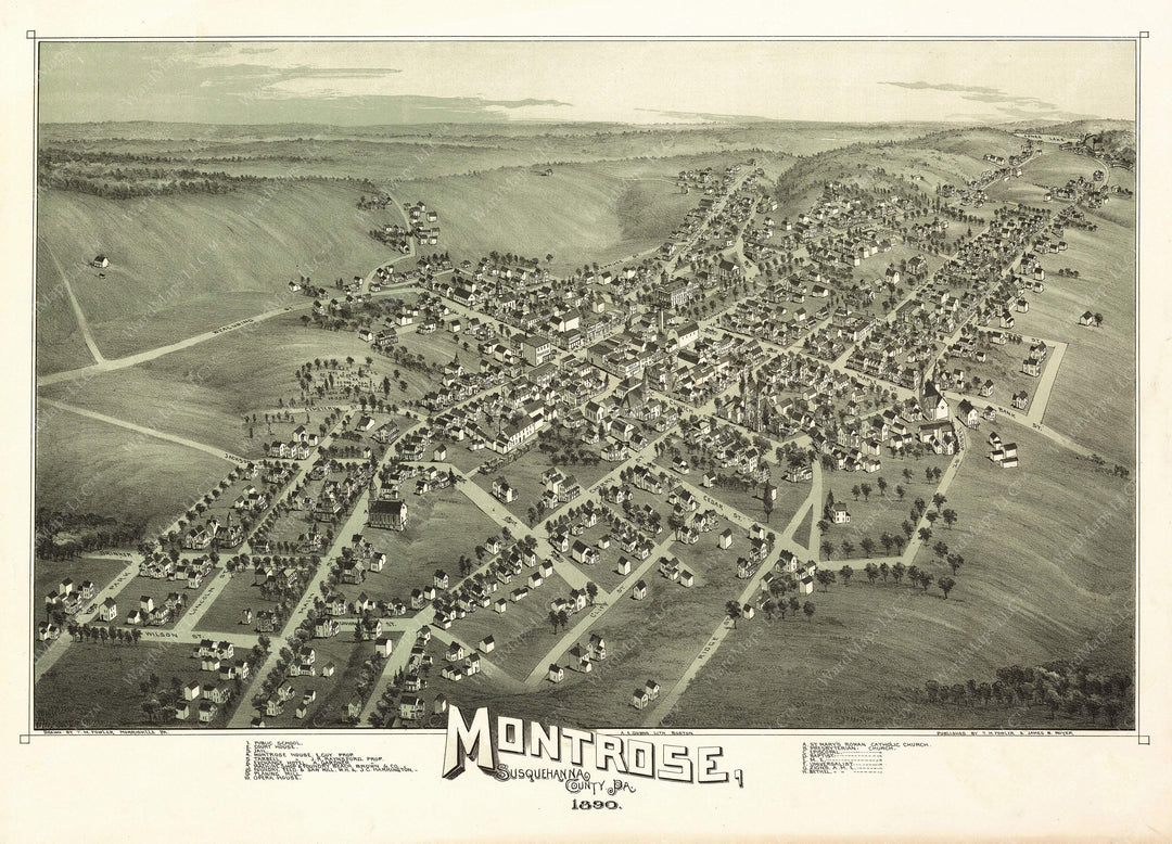 Montrose, Pennsylvania 1890