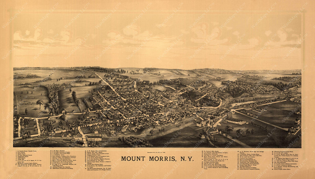 Mount Morris, New York 1893