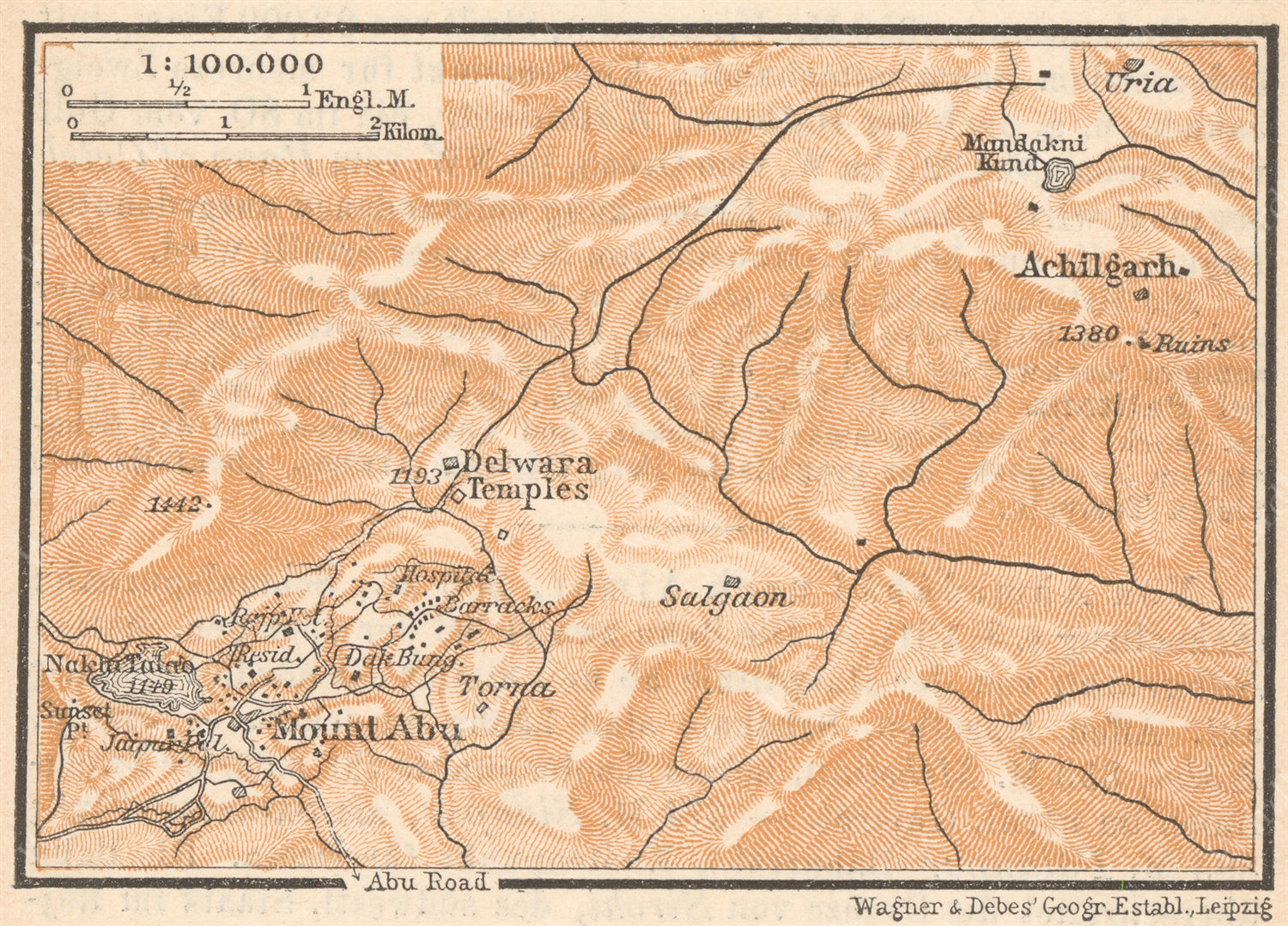 Mount Abu, India 1914 – WardMaps LLC
